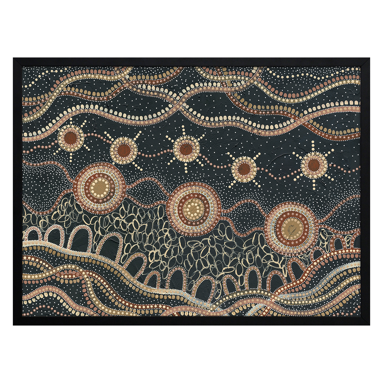 Murriyang Deep Blue Printed Wall Art