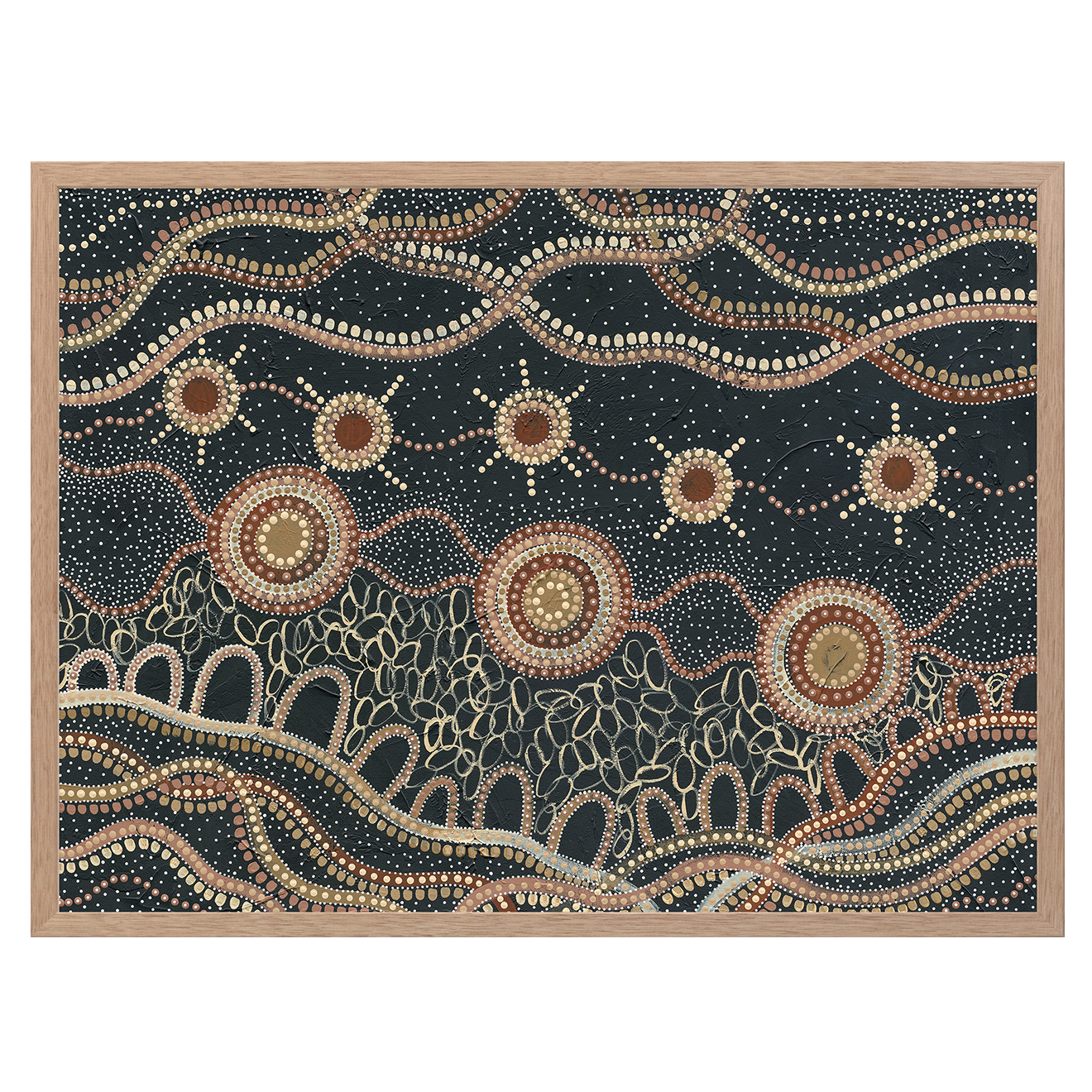 Murriyang Deep Blue Printed Wall Art