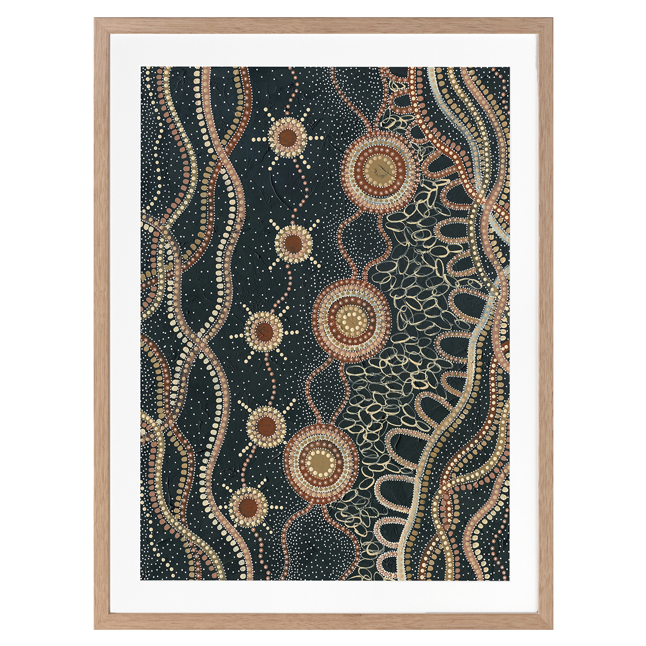 Murriyang Deep Blue Printed Wall Art