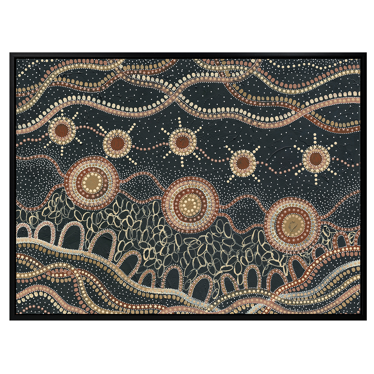 Murriyang Deep Blue Printed Wall Art