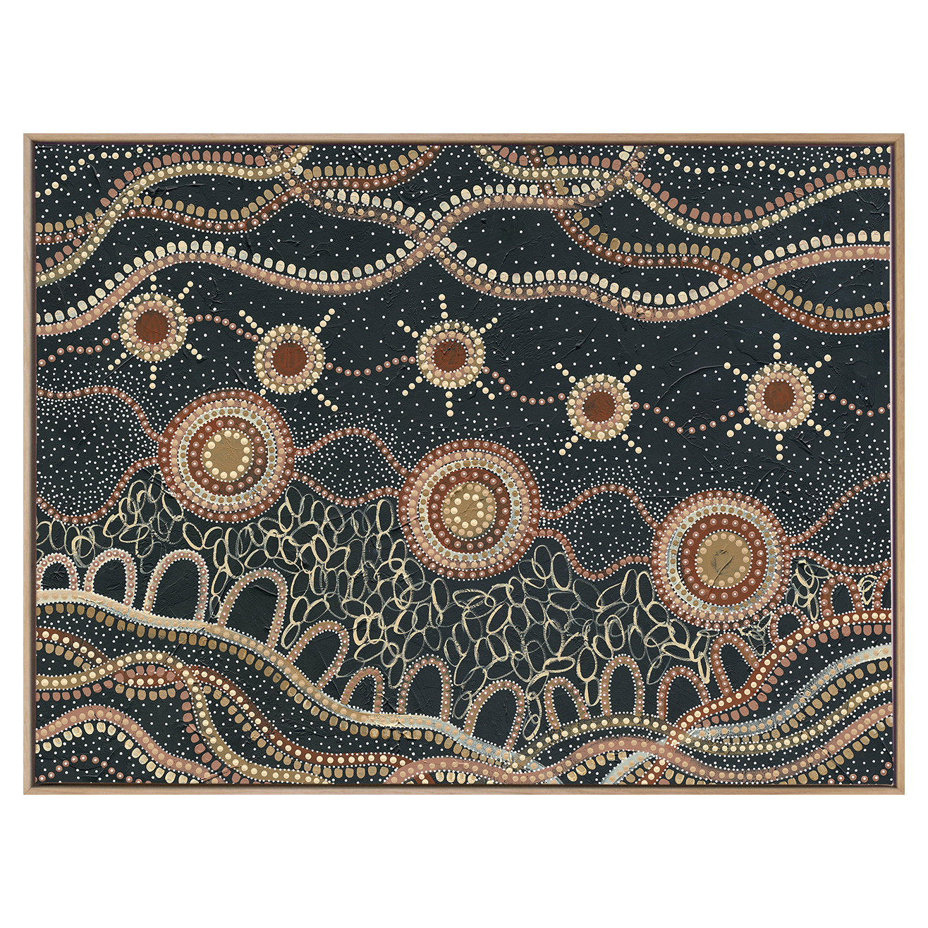 Murriyang Deep Blue Printed Wall Art