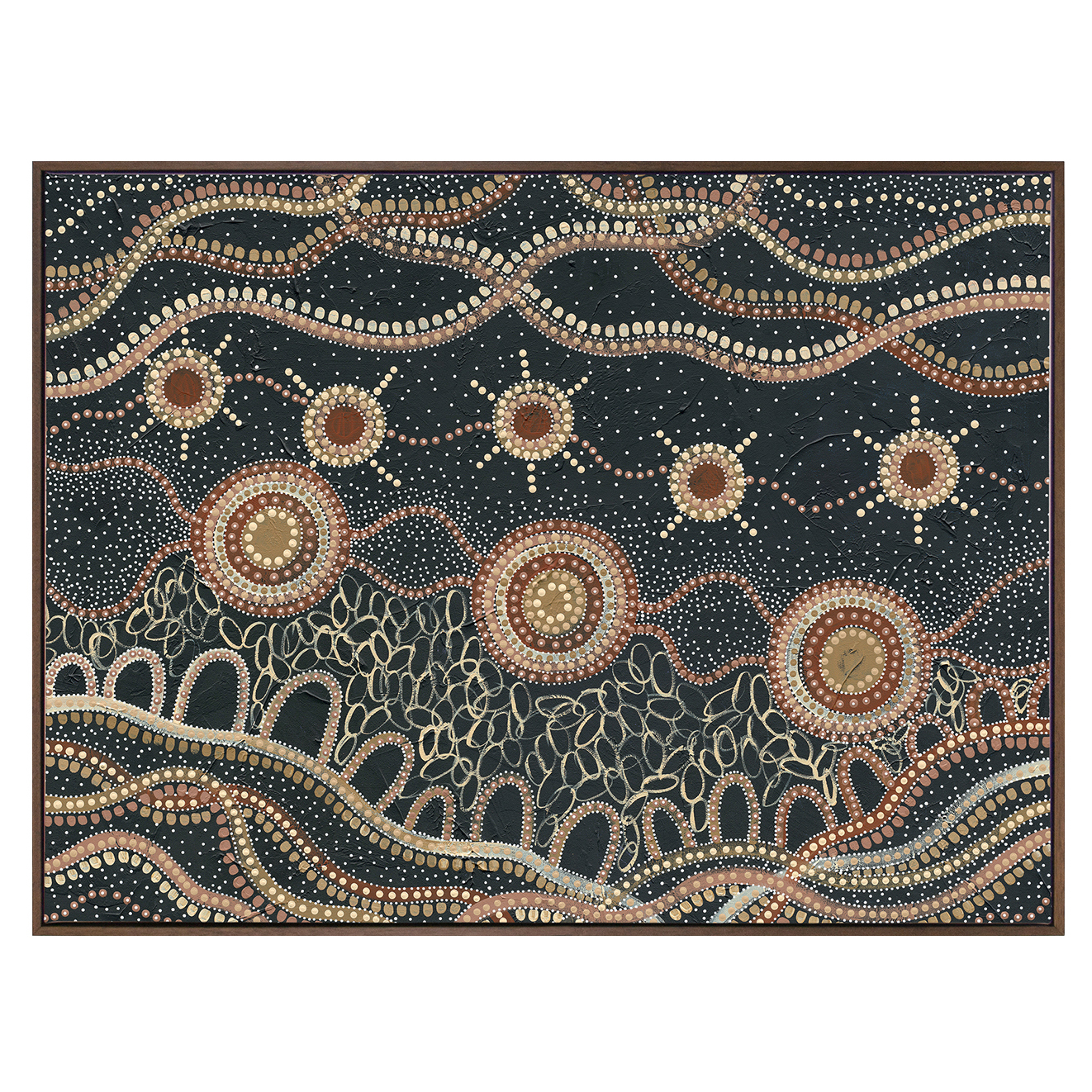 Murriyang Deep Blue Printed Wall Art