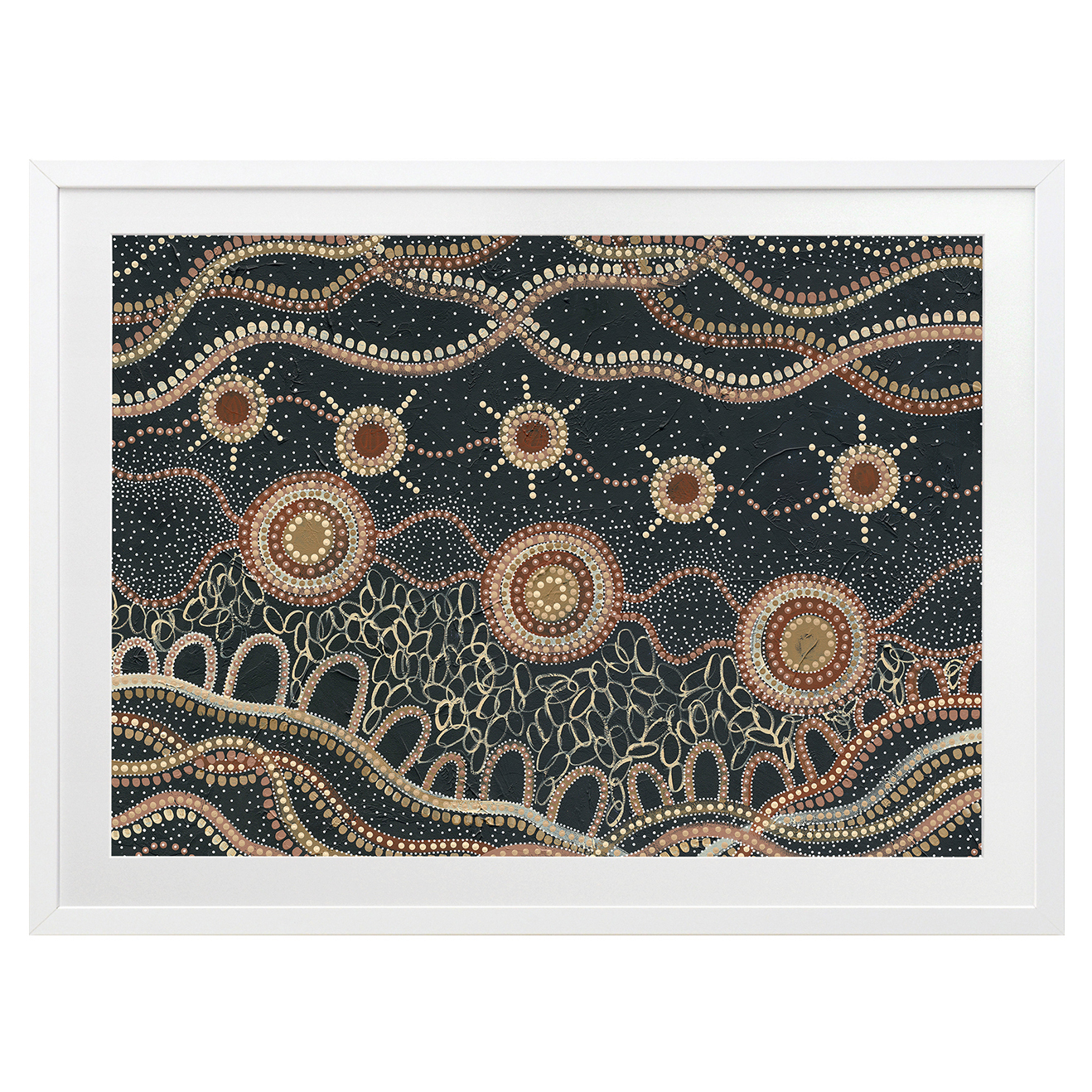 Murriyang Deep Blue Printed Wall Art