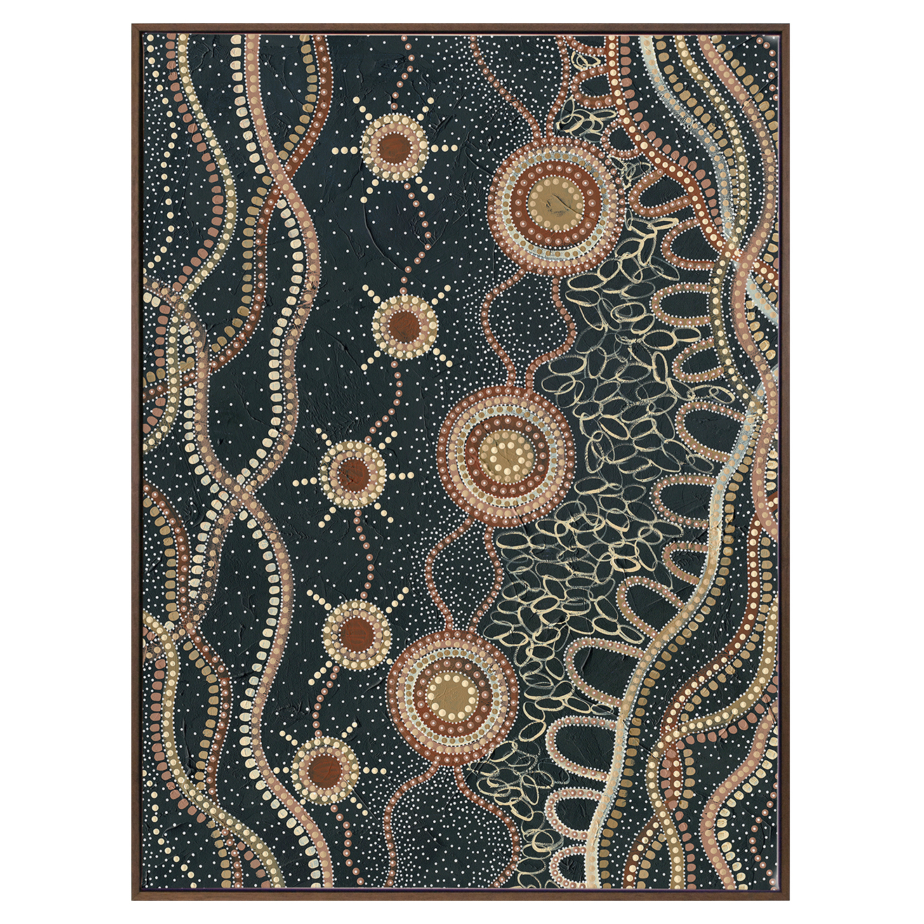Murriyang Deep Blue Printed Wall Art