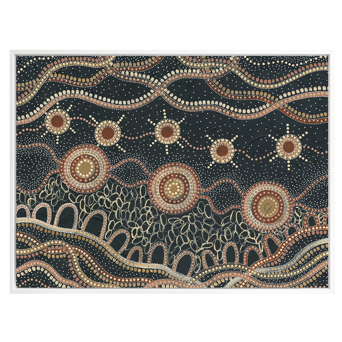 Murriyang Deep Blue Printed Wall Art