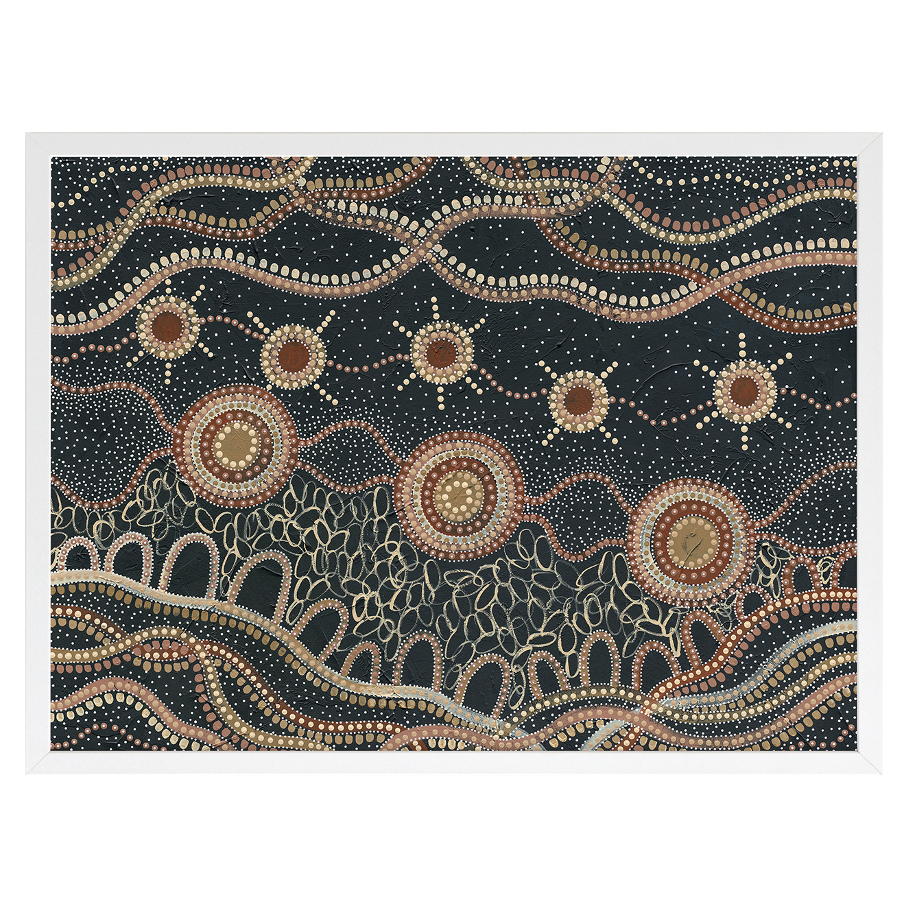 Murriyang Deep Blue Printed Wall Art