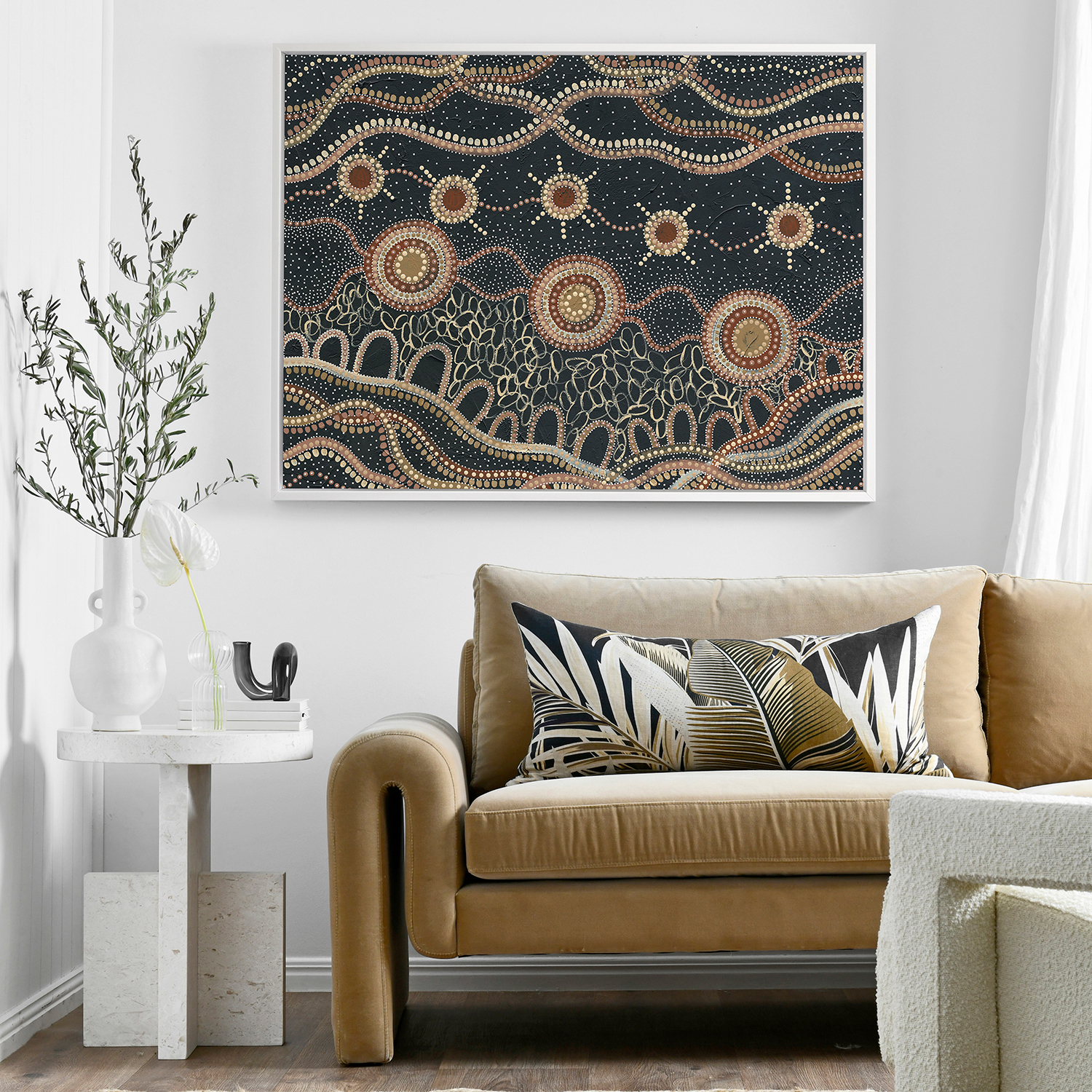 Murriyang Deep Blue Printed Wall Art