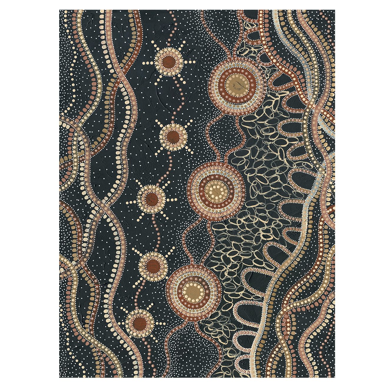 Murriyang Deep Blue Printed Wall Art
