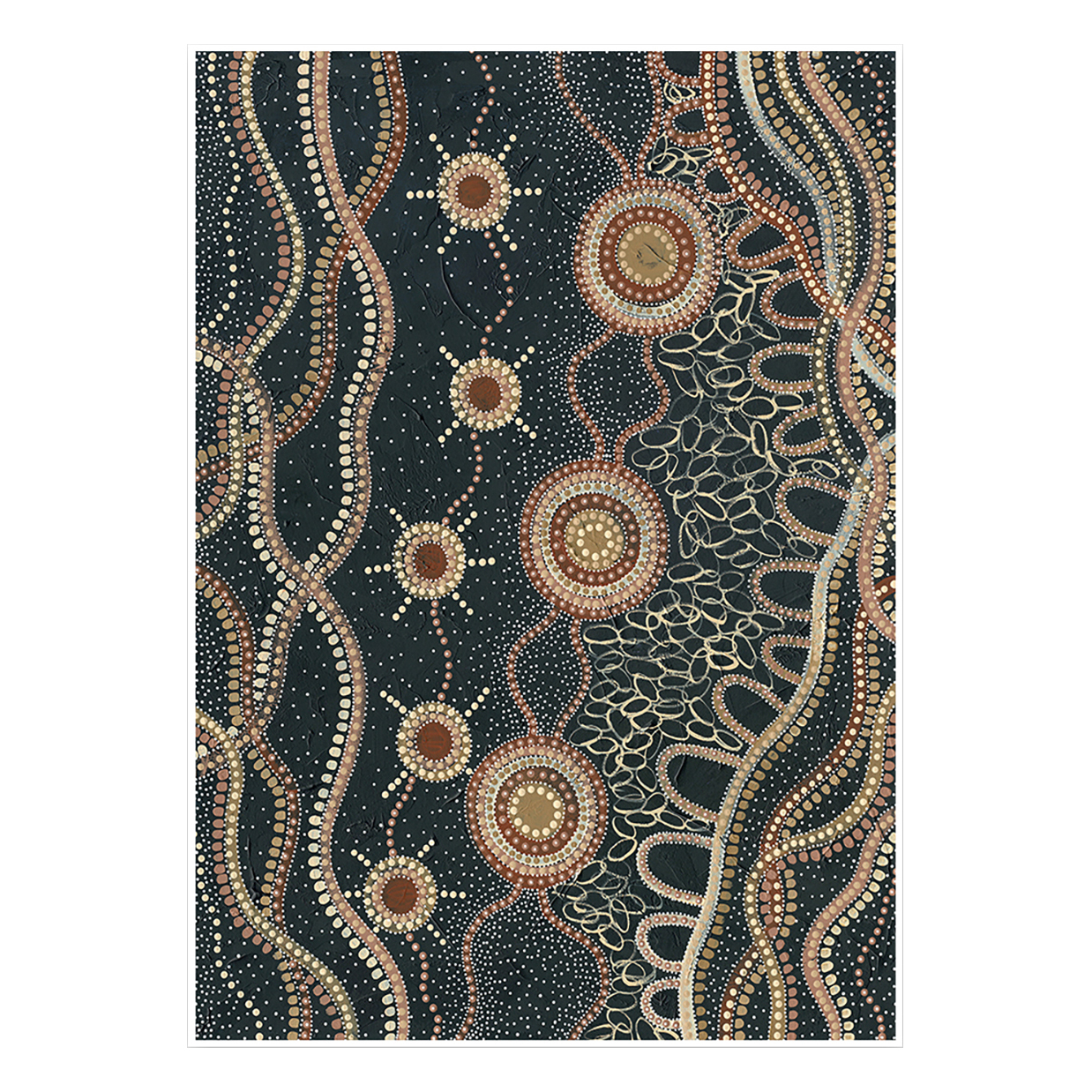 Murriyang Deep Blue Printed Wall Art