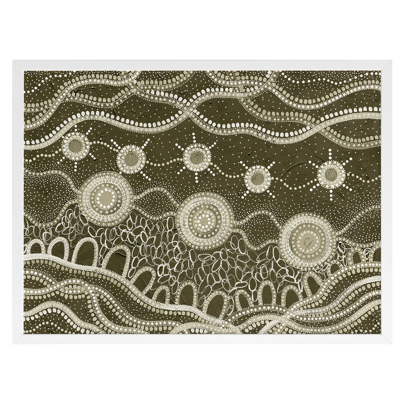 Murriyang Green Printed Wall Art