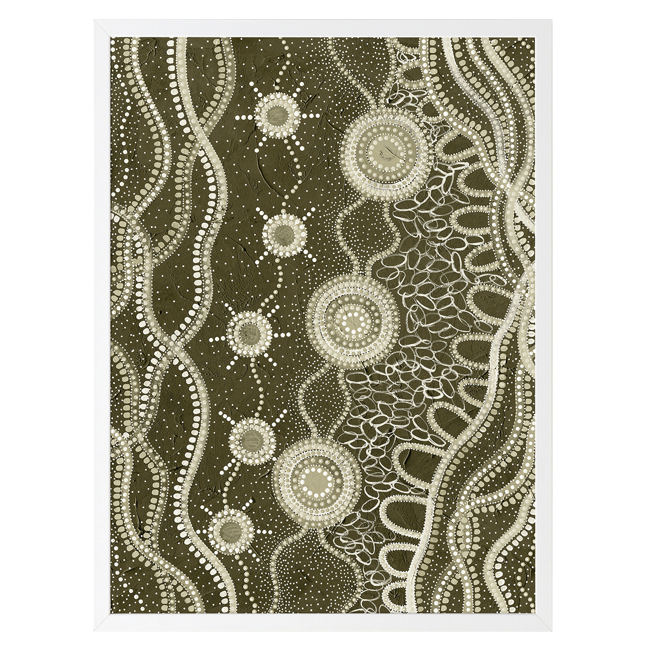 Murriyang Green Printed Wall Art