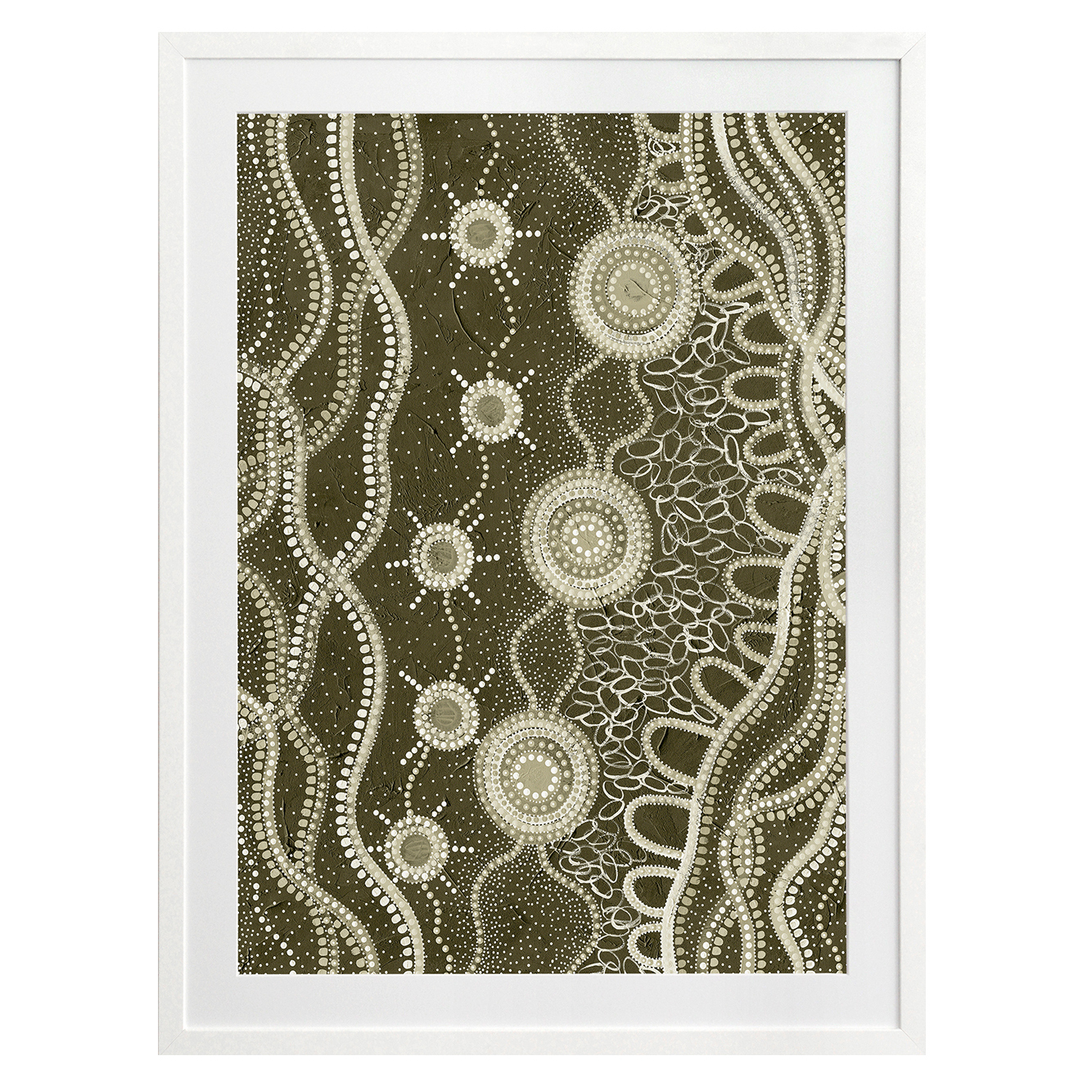 Murriyang Green Printed Wall Art