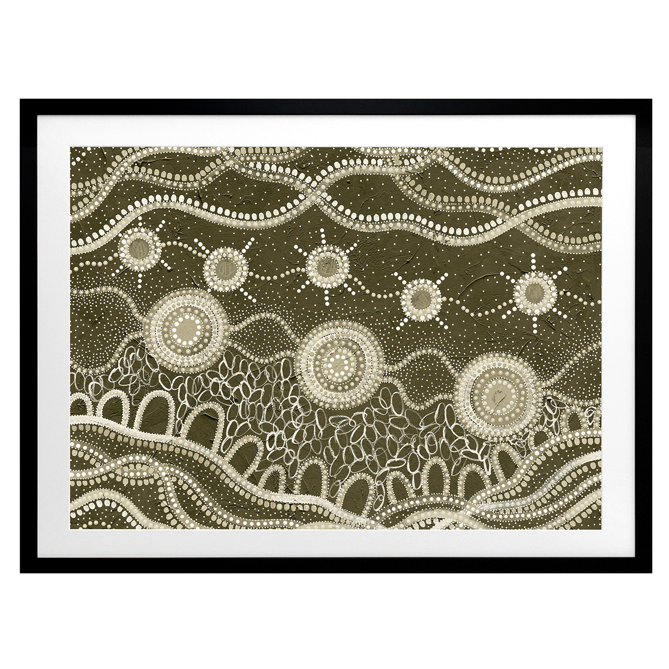Murriyang Green Printed Wall Art