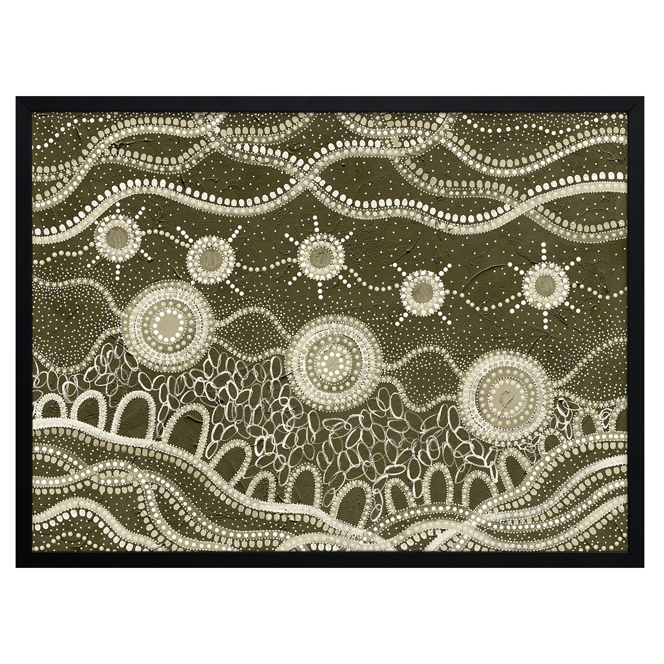 Murriyang Green Printed Wall Art