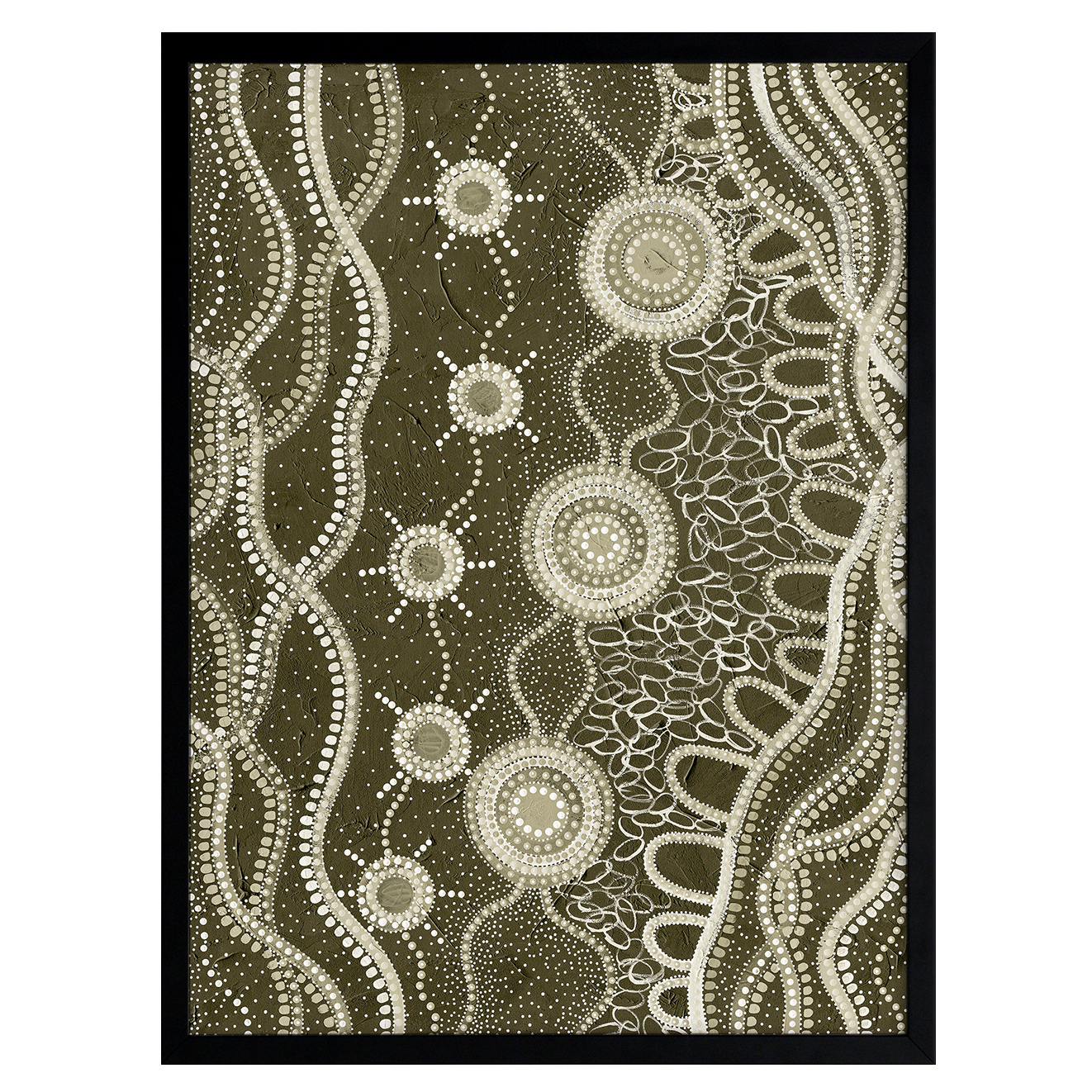 Murriyang Green Printed Wall Art