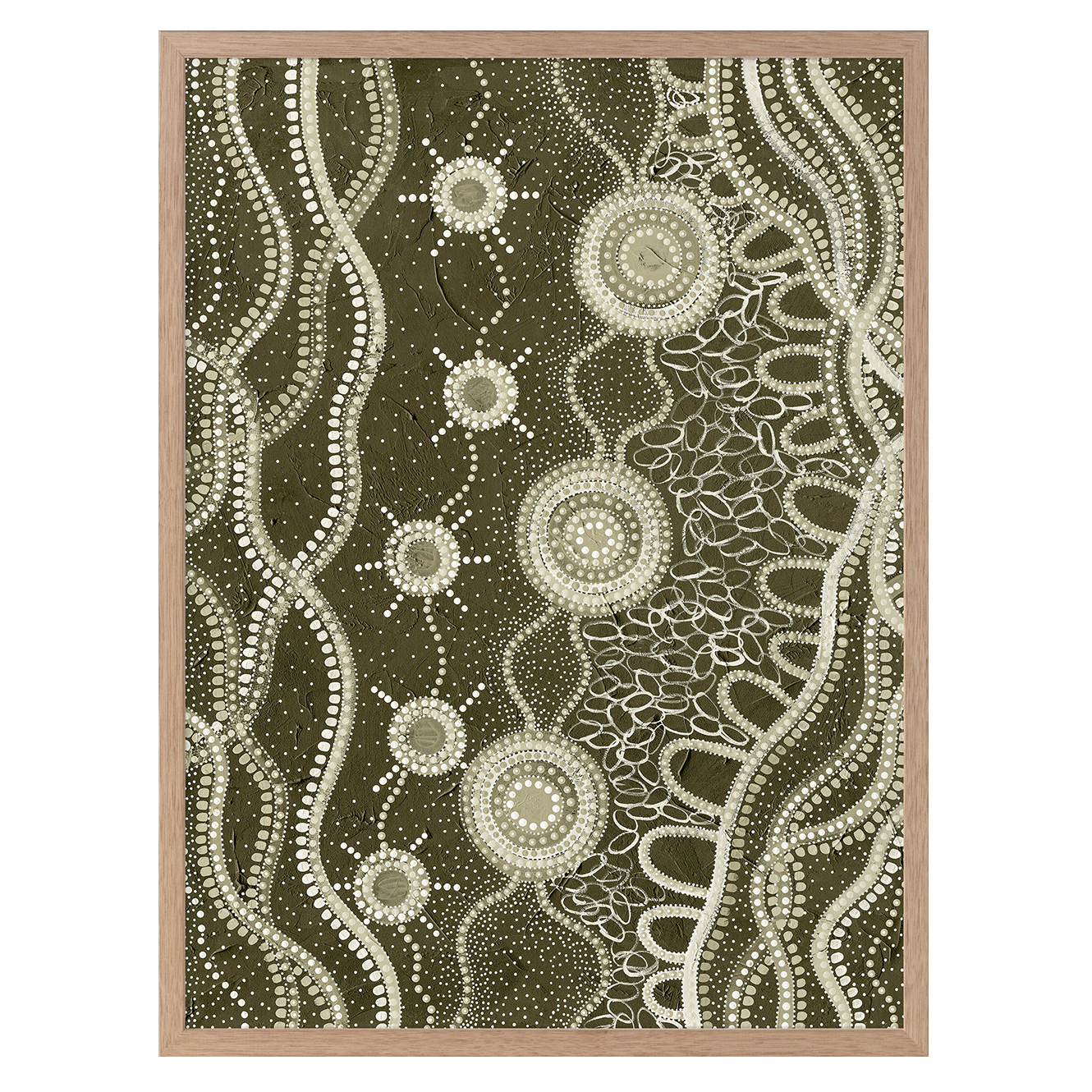 Murriyang Green Printed Wall Art