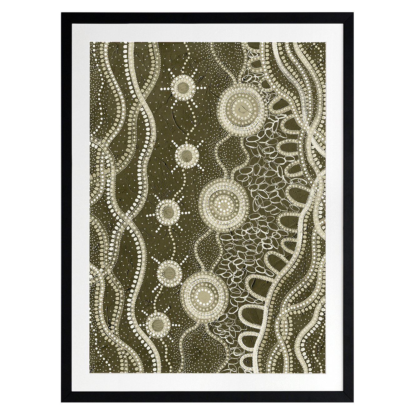 Murriyang Green Printed Wall Art
