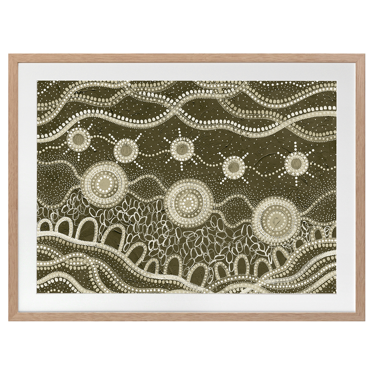 Murriyang Green Printed Wall Art
