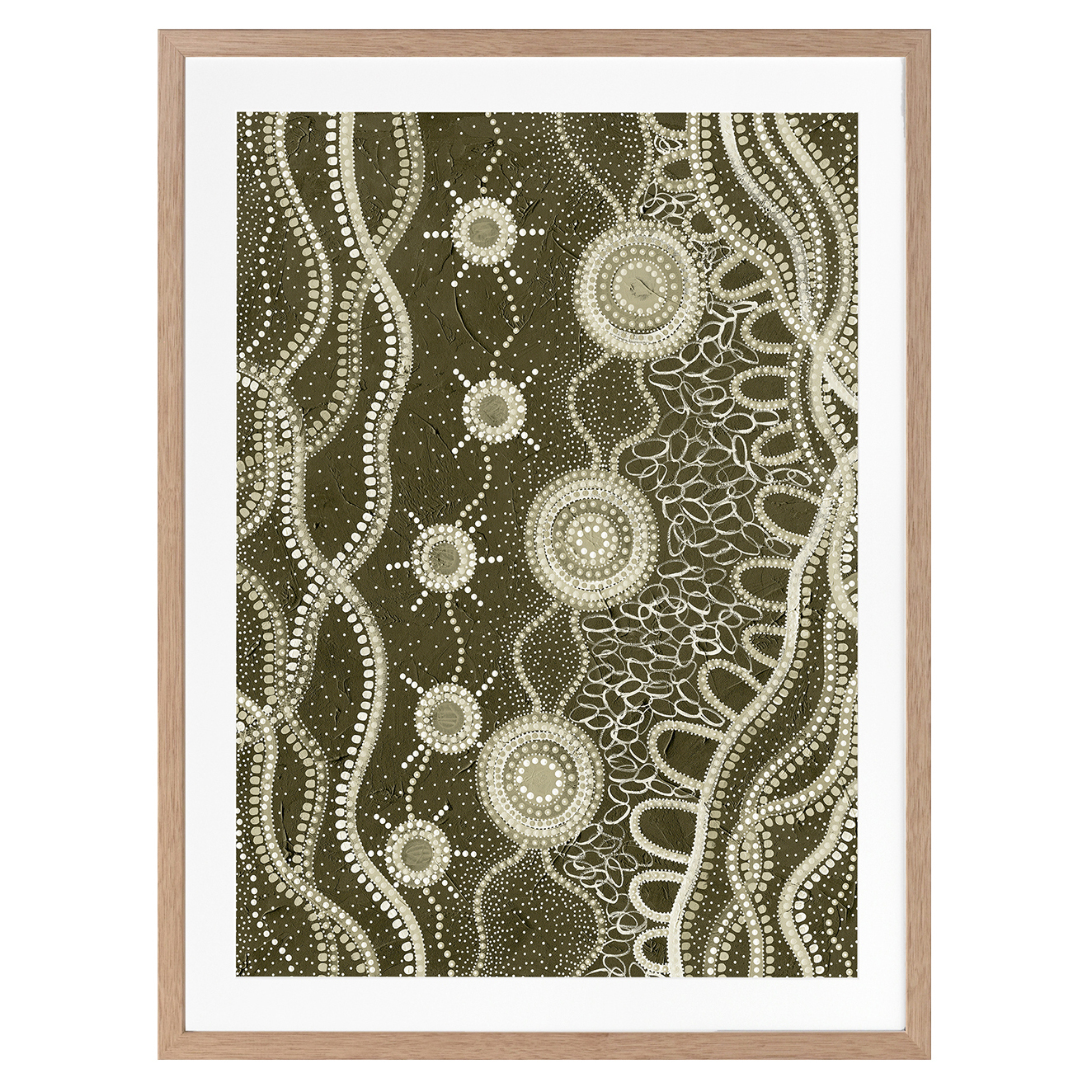 Murriyang Green Printed Wall Art