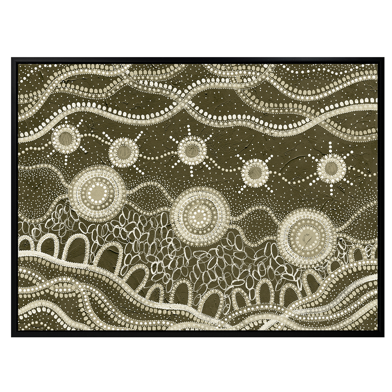Murriyang Green Printed Wall Art
