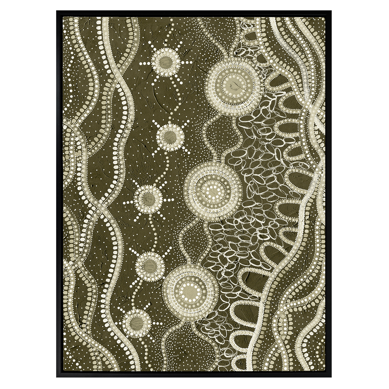 Murriyang Green Printed Wall Art