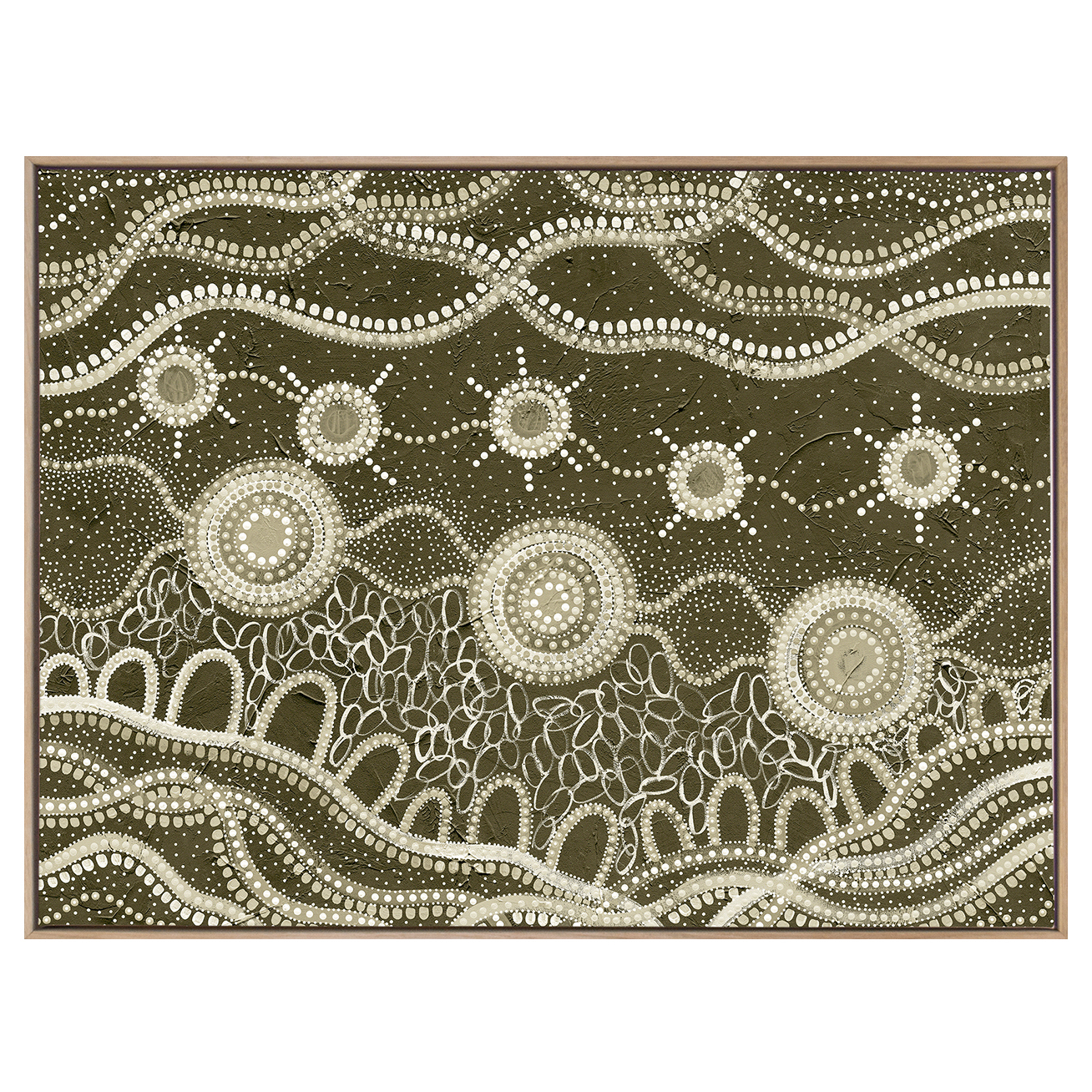 Murriyang Green Printed Wall Art