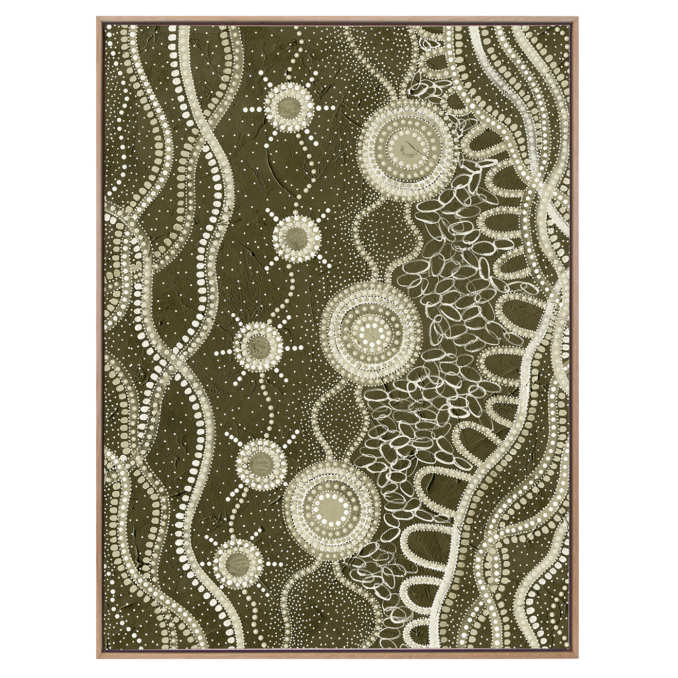 Murriyang Green Printed Wall Art