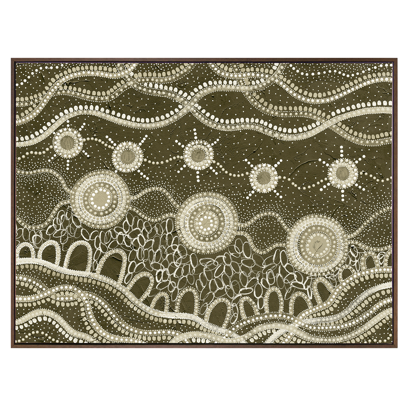 Murriyang Green Printed Wall Art