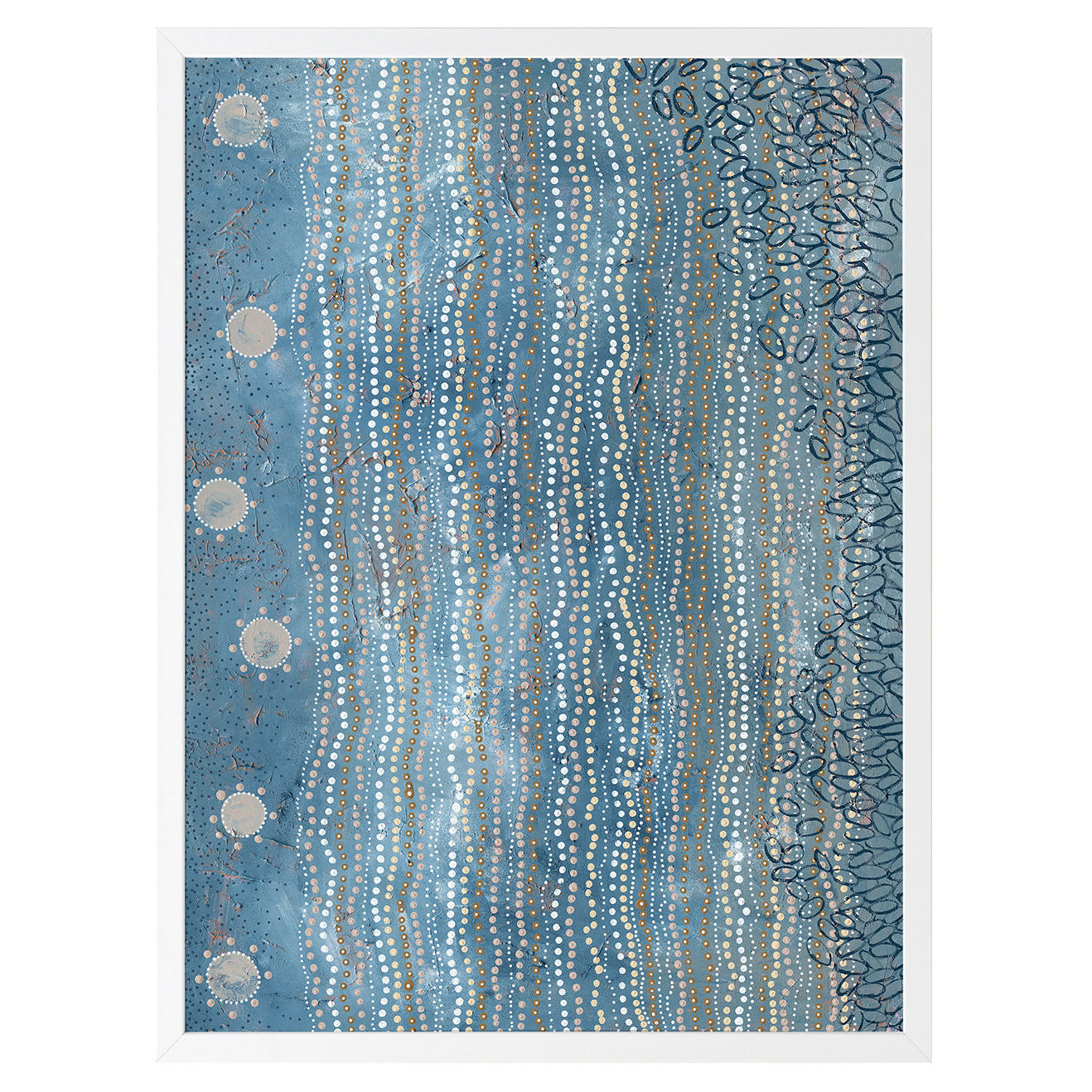 Wubunginya Blue Printed Wall Art