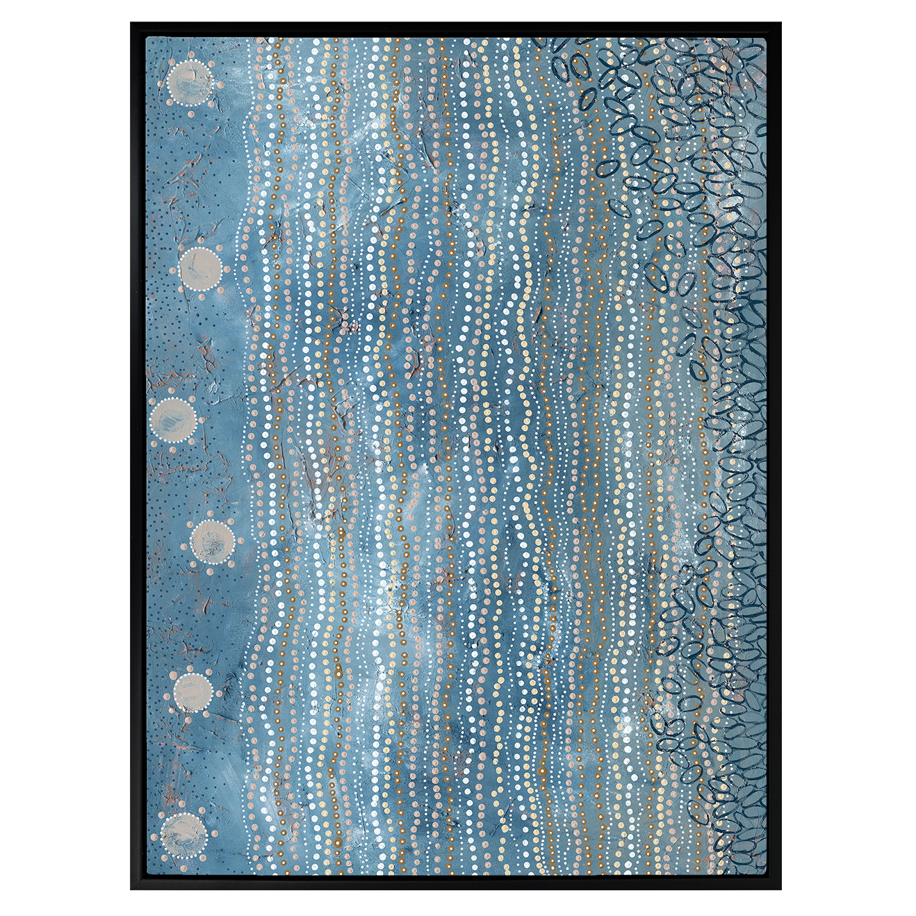 Wubunginya Blue Printed Wall Art