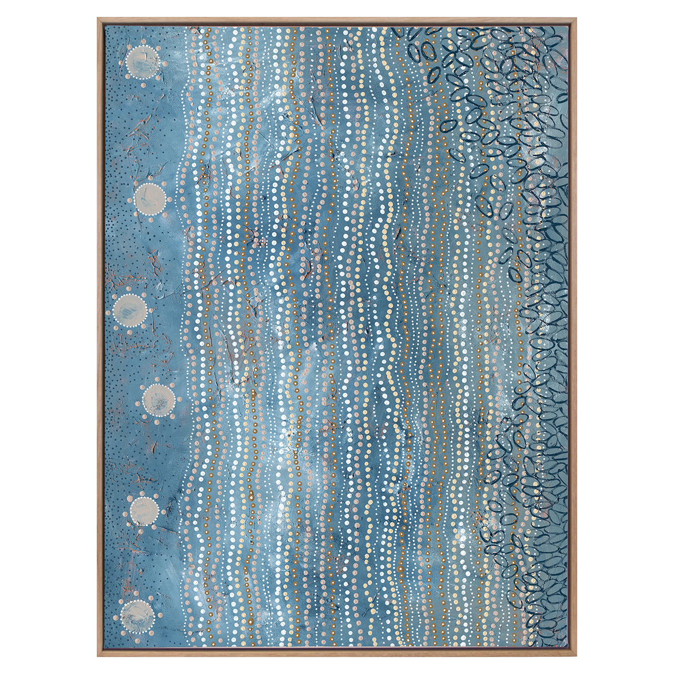 Wubunginya Blue Printed Wall Art