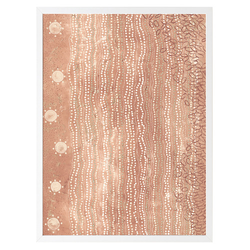 Wubunginya Peach Printed Wall Art