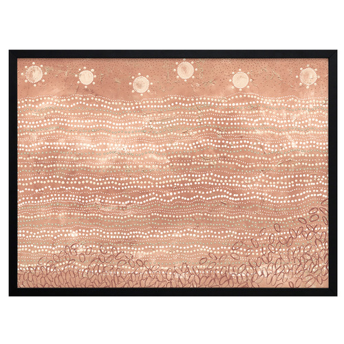 Wubunginya Peach Printed Wall Art