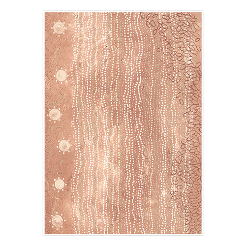 Wubunginya Peach Printed Wall Art