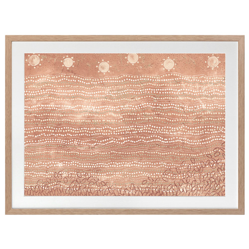 Wubunginya Peach Printed Wall Art