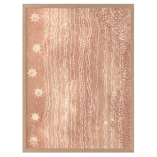 Wubunginya Peach Printed Wall Art