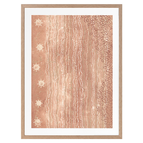 Wubunginya Peach Printed Wall Art