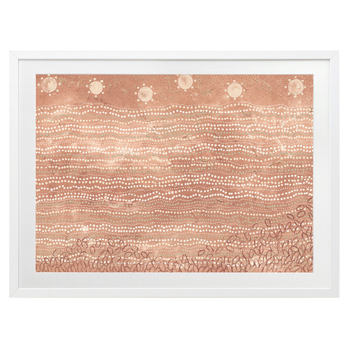 Wubunginya Peach Printed Wall Art