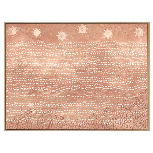 Wubunginya Peach Printed Wall Art