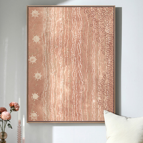 Wubunginya Peach Printed Wall Art