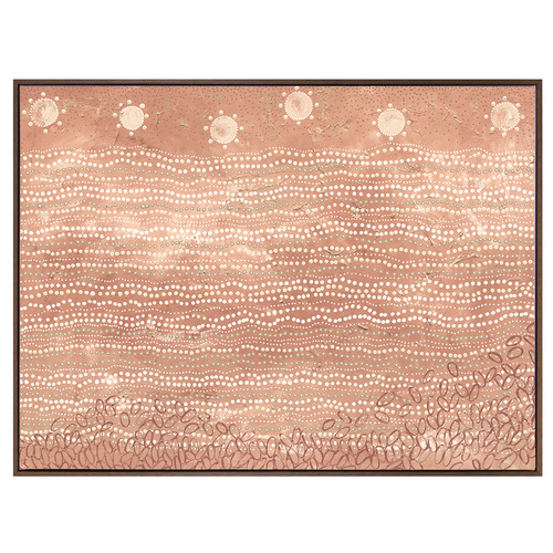 Wubunginya Peach Printed Wall Art