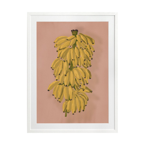 Platano II Pink Printed Wall Art