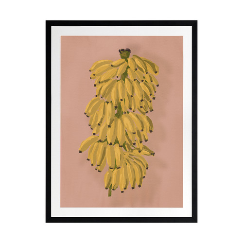 Platano II Pink Printed Wall Art
