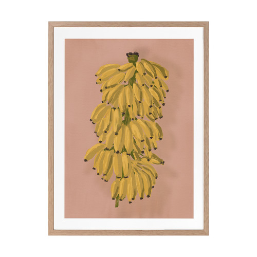 Platano II Pink Printed Wall Art