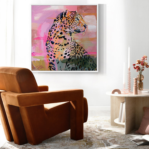 Reminiscent Bright Pink Printed Wall Art | Temple & Webster