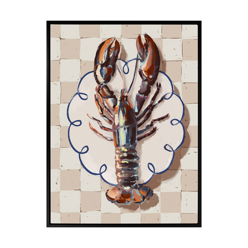 Alfresco Dinner Red Printed Wall Art
