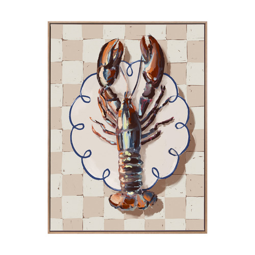 Alfresco Dinner Red Printed Wall Art