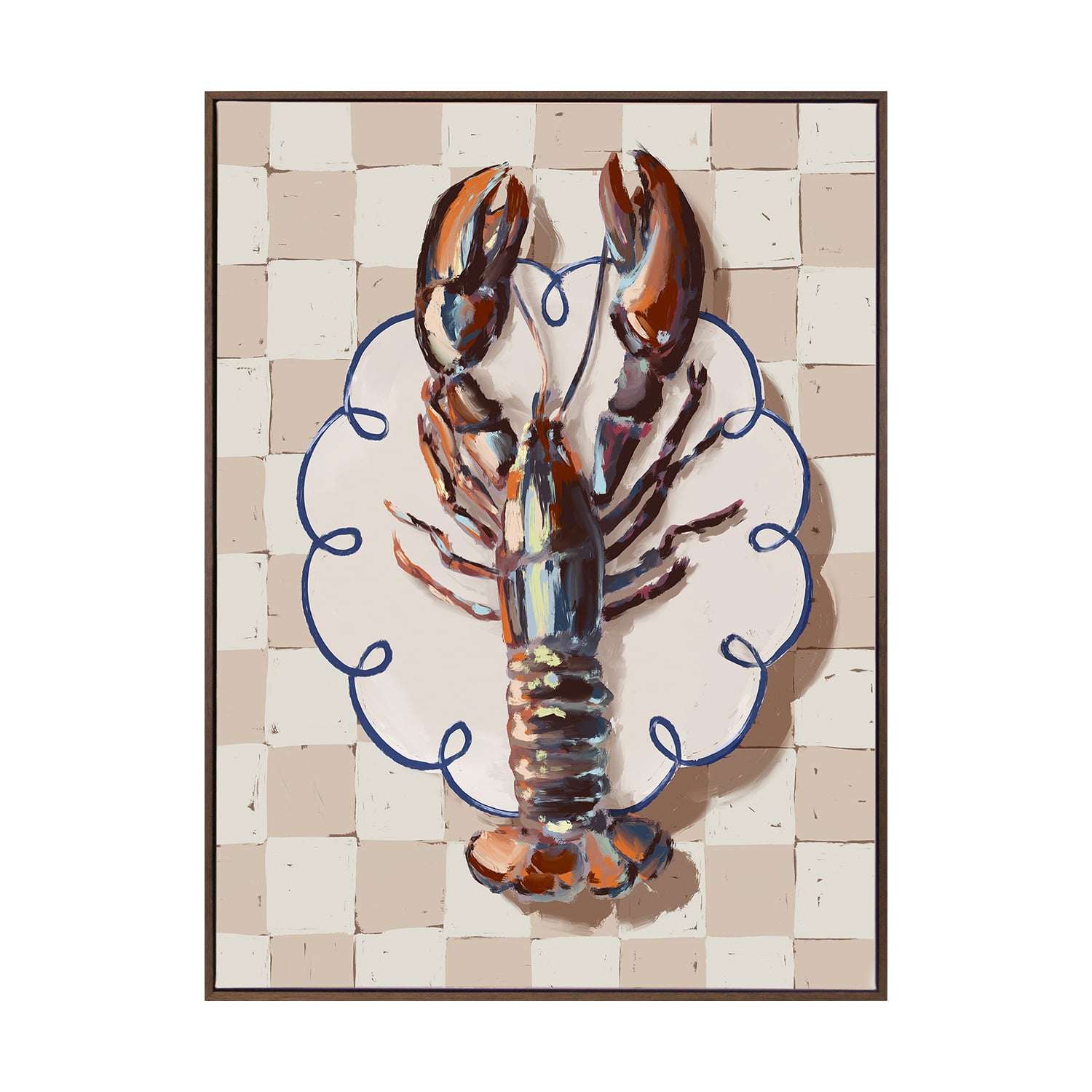 Alfresco Dinner Red Printed Wall Art