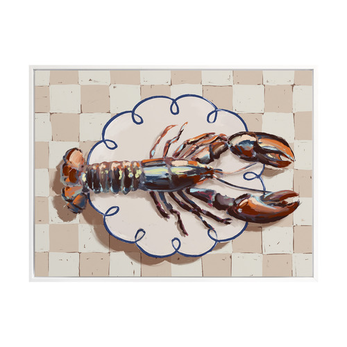 Alfresco Dinner Red Printed Wall Art