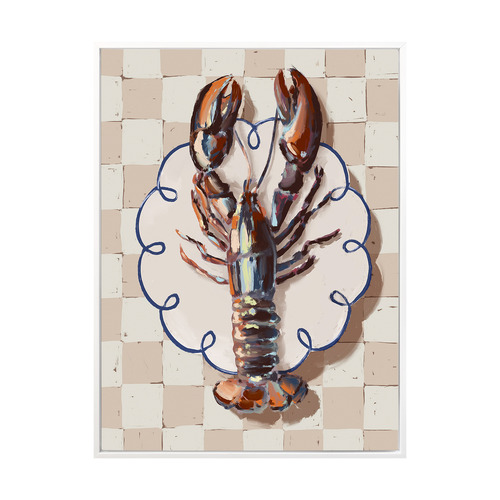 Alfresco Dinner Red Printed Wall Art